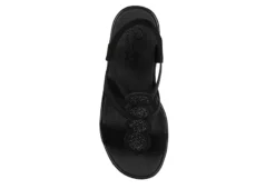 Skechers Womens Rumble On - Camp Glam Wedge Sandal - Black -Best Shoes Specialty Store US 01 203242 03