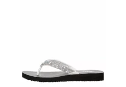 Skechers Womens Love Letter Flip Flop Sandal - White -Best Shoes Specialty Store US 01 203261 03