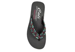 Skechers Womens Lovely Oasis Flip Flop Sandal - Black 10 Skechers Womens Lovely Oasis Flip Flop Sandal - Black -Best Shoes Specialty Store US 01 203267 03