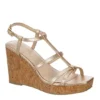 Michael By Michael Shannon Womens Natalia Wedge Sandal - Gold