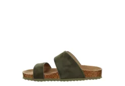 Bjorndal Womens Courtney Footbed Sandal - Olive -Best Shoes Specialty Store US 01 203304 03
