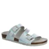 Bjorndal Womens Delaney Footbed Sandal - Silver