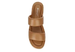 Xappeal Womens Bethany Wedge Sandal - Tan -Best Shoes Specialty Store US 01 203326 05