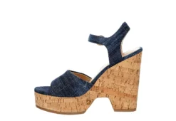 Michael By Michael Shannon Womens Maria Wedge Sandal - Denim 10 Michael By Michael Shannon Womens Maria Wedge Sandal - Denim -Best Shoes Specialty Store US 01 203328 03