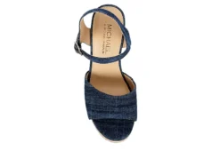 Michael By Michael Shannon Womens Maria Wedge Sandal - Denim 12 Michael By Michael Shannon Womens Maria Wedge Sandal - Denim -Best Shoes Specialty Store US 01 203328 05