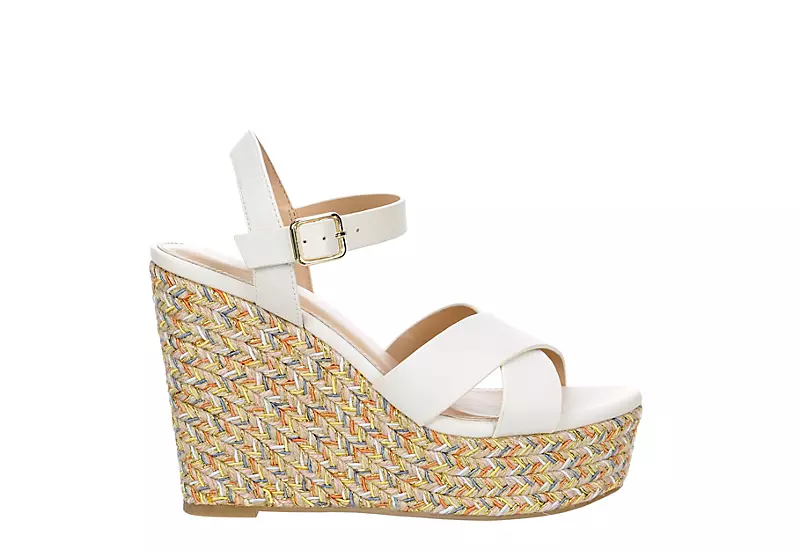 Michael By Michael Shannon Womens Luna Wedge Sandal - White 2 Michael By Michael Shannon Womens Luna Wedge Sandal - White - Image 2