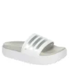 Adidas Womens Adilette Platform Slide Sandal - White