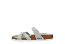 Birkenstock Womens Franca Vegan Footbed Sandal - Silver 10 Birkenstock Womens Franca Vegan Footbed Sandal - Silver -Best Shoes Specialty Store US 01 203366 03