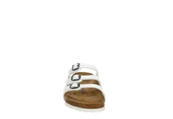 Birkenstock Womens Florida Soft Footbed Sandal - White -Best Shoes Specialty Store US 01 203373 02