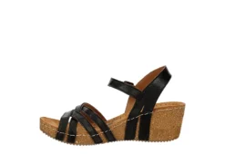Bjorndal Womens Lily Wedge Sandal - Black -Best Shoes Specialty Store US 01 203399 03