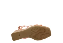 Michael By Michael Shannon Womens Natalia Wedge Sandal - Coral -Best Shoes Specialty Store US 01 203419 06