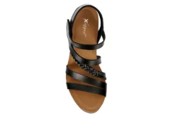 Xappeal Womens Maggy Wedge Sandal - Black -Best Shoes Specialty Store US 01 203423 05