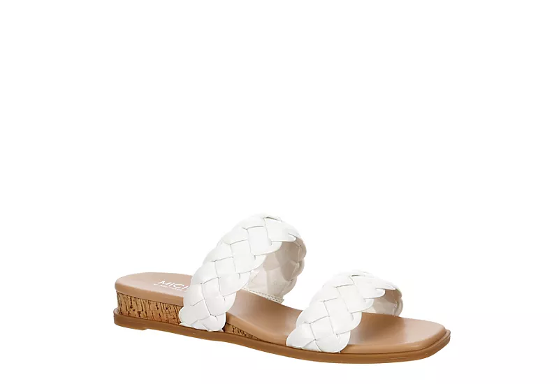 Michael By Michael Shannon Womens Patrice Wedge Sandal - White 1 Michael By Michael Shannon Womens Patrice Wedge Sandal - White