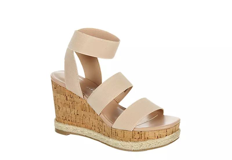 Madden Girl Womens Marandaa Wedge Sandal - Nude 1 Madden Girl Womens Marandaa Wedge Sandal - Nude