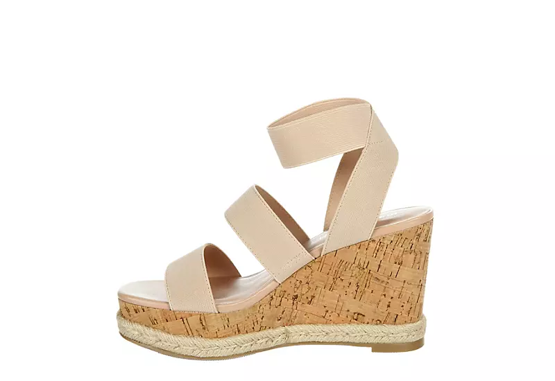 Madden Girl Womens Marandaa Wedge Sandal - Nude 4 Madden Girl Womens Marandaa Wedge Sandal - Nude - Image 4