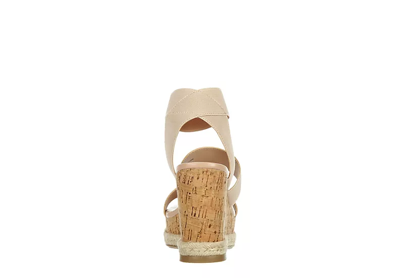 Madden Girl Womens Marandaa Wedge Sandal - Nude 5 Madden Girl Womens Marandaa Wedge Sandal - Nude - Image 5