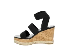 Madden Girl Womens Marandaa Wedge Sandal - Black -Best Shoes Specialty Store US 01 203537 03