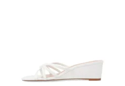 Journee Collection Womens Blayke Wedge Slip On Sandal - White 10 Journee Collection Womens Blayke Wedge Slip On Sandal - White -Best Shoes Specialty Store US 01 203653 03