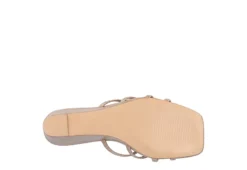 Journee Collection Womens Blayke Wedge Slip On Sandal - Taupe -Best Shoes Specialty Store US 01 203694 06