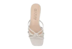 Journee Collection Womens Blayke Wedge Slip On Sandal - Beige -Best Shoes Specialty Store US 01 203696 05