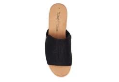 Toms Womens Diana Mule Sandal - Black -Best Shoes Specialty Store US 01 203719 03