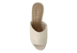Esprit Womens Tayce Slide Sandal - Ivory -Best Shoes Specialty Store US 01 203796 04