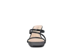 Journee Collection Womens Takarah Wedge Slip On Sandal - Black -Best Shoes Specialty Store US 01 203888 02