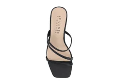 Journee Collection Womens Takarah Wedge Slip On Sandal - Black -Best Shoes Specialty Store US 01 203888 05