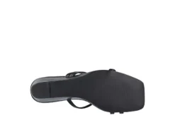 Journee Collection Womens Takarah Wedge Slip On Sandal - Black -Best Shoes Specialty Store US 01 203888 06