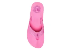 Reef Womens Sandy Hi Flip Flop Sandal - Pink -Best Shoes Specialty Store US 01 203907 02