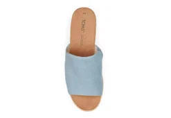 Toms Womens Diana Mule Sandal - Denim -Best Shoes Specialty Store US 01 204096 03
