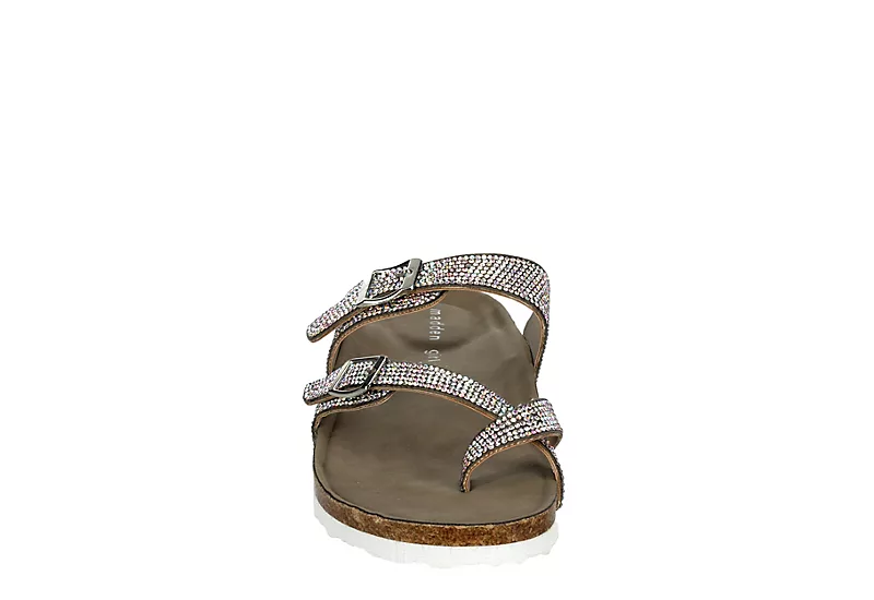 Madden Girl Womens Brycee Footbed Sandal - Med Metallic 3 Madden Girl Womens Brycee Footbed Sandal - Med Metallic - Image 3
