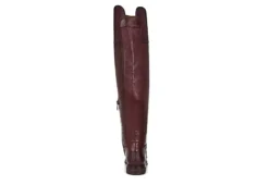 Franco Sarto Womens Haleen Over The Knee Boot - Burgundy -Best Shoes Specialty Store US 01 300473 04
