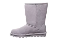 Bearpaw Womens Elle Short Fur Boot - Grey -Best Shoes Specialty Store US 01 300728 03