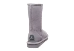 Bearpaw Womens Elle Short Fur Boot - Grey -Best Shoes Specialty Store US 01 300728 04