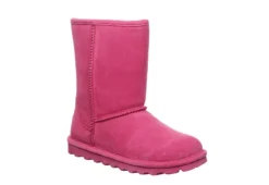 Bearpaw Womens Elle Short Fur Boot - Pink