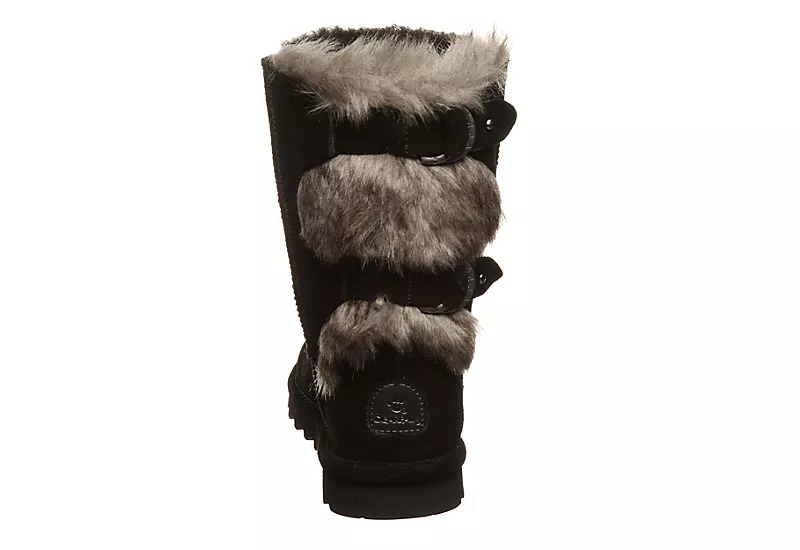 Bearpaw Womens Eloise Fur Boot - Black 5 Bearpaw Womens Eloise Fur Boot - Black - Image 5