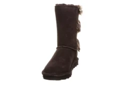 Bearpaw Womens Eloise Wide Calf Fur Boot - Chocolate 9 Bearpaw Womens Eloise Wide Calf Fur Boot - Chocolate -Best Shoes Specialty Store US 01 300746 02