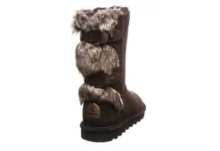Bearpaw Womens Eloise Wide Calf Fur Boot - Chocolate 11 Bearpaw Womens Eloise Wide Calf Fur Boot - Chocolate -Best Shoes Specialty Store US 01 300746 04