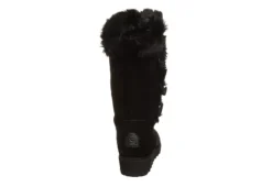 Bearpaw Womens Genevieve Fur Boot - Black -Best Shoes Specialty Store US 01 300751 04