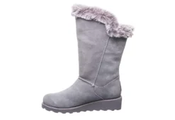 Bearpaw Womens Genevieve Fur Boot - Grey -Best Shoes Specialty Store US 01 300752 03