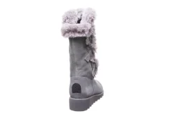 Bearpaw Womens Genevieve Fur Boot - Grey -Best Shoes Specialty Store US 01 300752 04