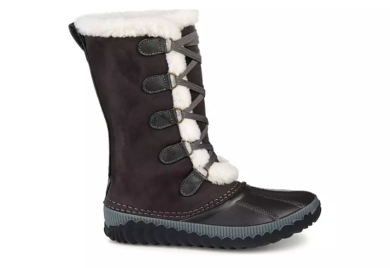 Journee Collection Womens Blizzard Duck Boot - Grey 2 Journee Collection Womens Blizzard Duck Boot - Grey - Image 2