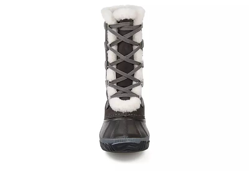 Journee Collection Womens Blizzard Duck Boot - Grey 3 Journee Collection Womens Blizzard Duck Boot - Grey - Image 3