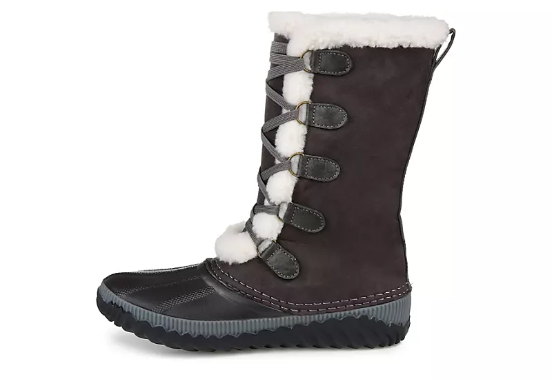Journee Collection Womens Blizzard Duck Boot - Grey 4 Journee Collection Womens Blizzard Duck Boot - Grey - Image 4