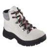Skechers Womens Broadies Lace Up Boot - Off White
