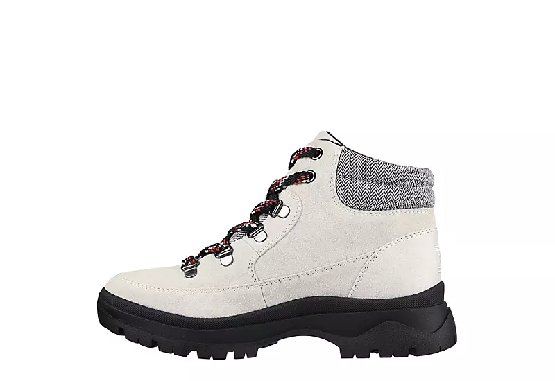 Skechers Womens Broadies Lace Up Boot - Off White 3 Skechers Womens Broadies Lace Up Boot - Off White - Image 3