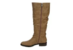 Xappeal Womens Nadeen Wide Calf Riding Boot - Taupe -Best Shoes Specialty Store US 01 301863 03