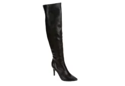 Xappeal Womens Miranda Wide Calf Over The Knee Boot - Black