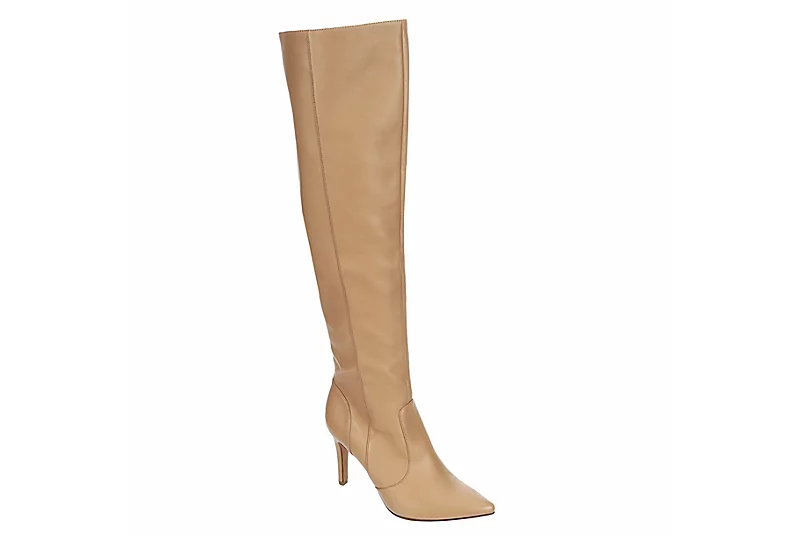 Xappeal Womens Miranda Wide Calf Over The Knee Boot - Latte 1 Xappeal Womens Miranda Wide Calf Over The Knee Boot - Latte
